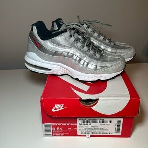 Nike, 6.5Y, silver/white